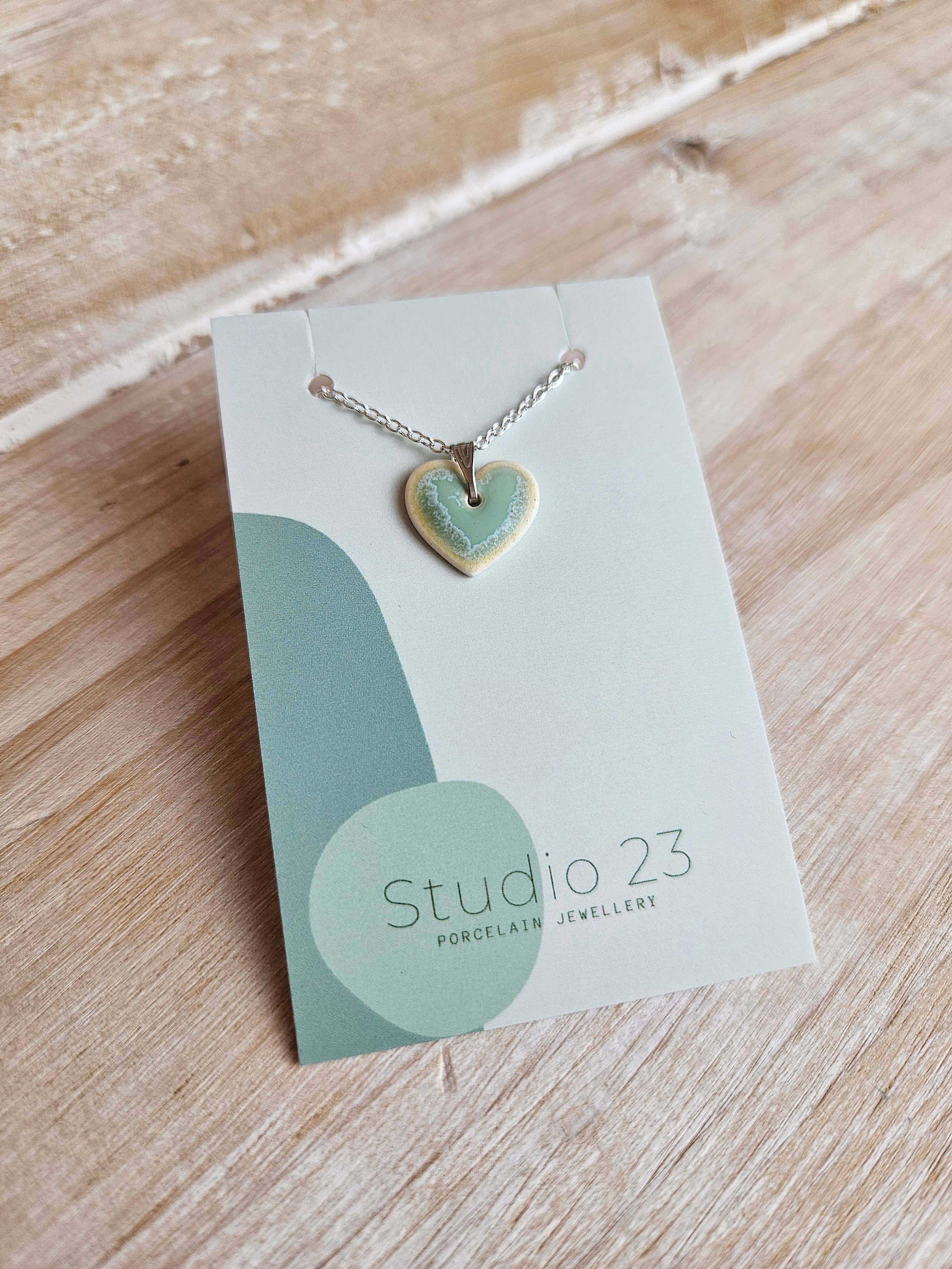 Studio 23 Ceramics - Wholesale Individual Charm/Pendant - NEW DESIGN Pendant Heart9