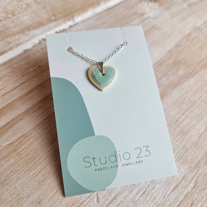 Studio 23 Ceramics - Wholesale Individual Charm/Pendant - NEW DESIGN Pendant Heart9