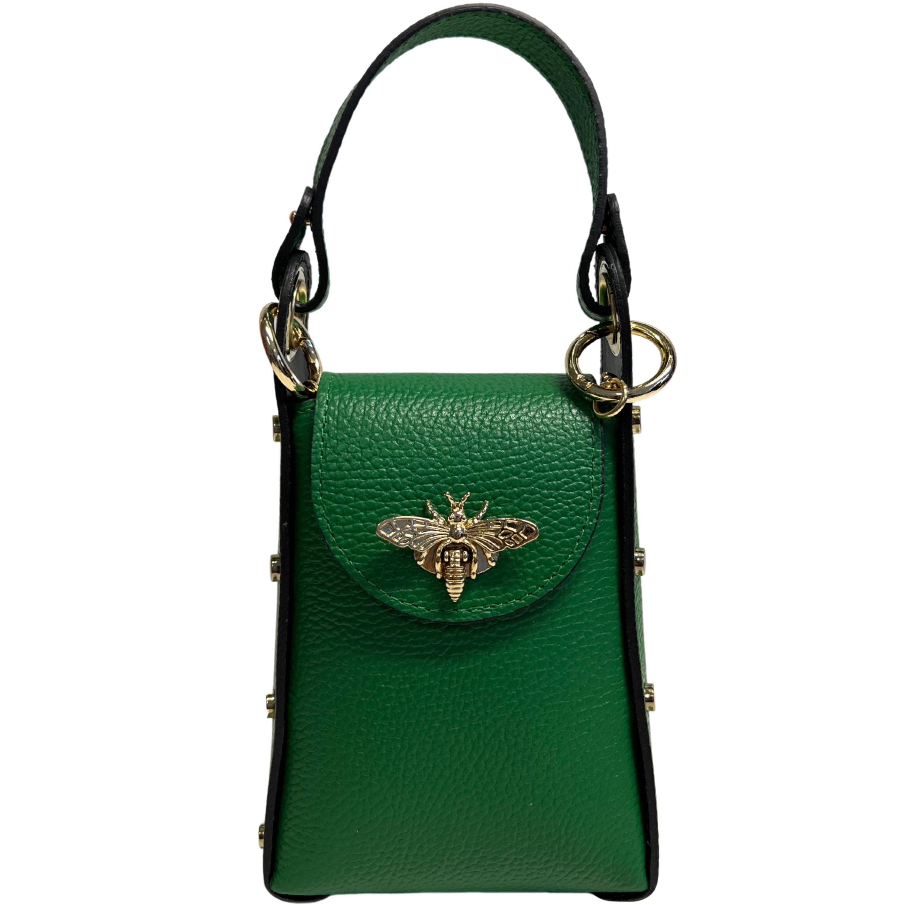 MODARNO - Wholesale Top Handle Bag - Women's - Modarno mini bag in genuine leather dollar with bee-shaped l32