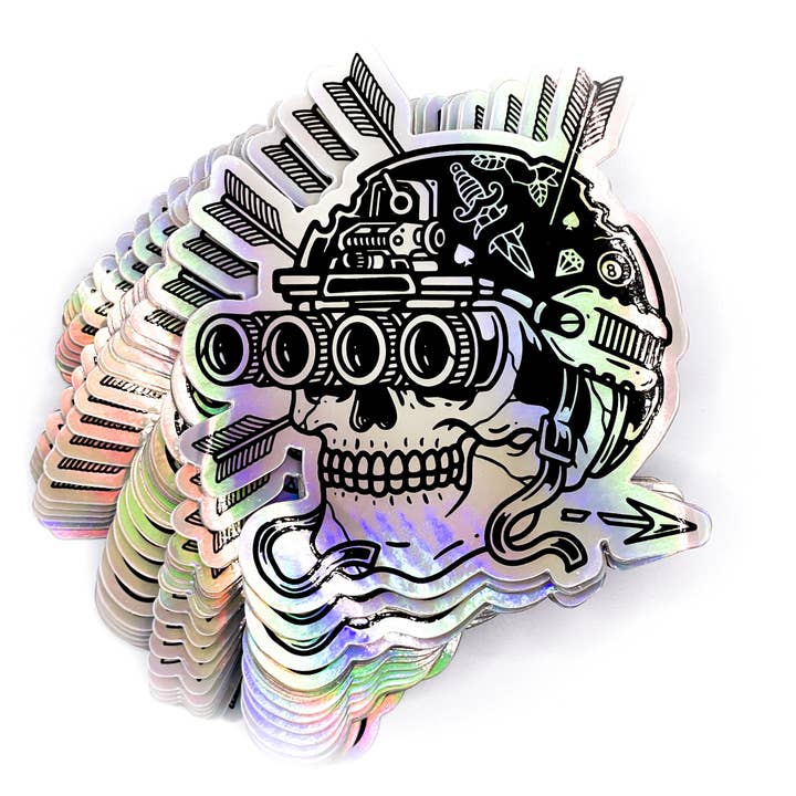 Autocollant holographique Always Creepin pour la vente par StickThisOn
