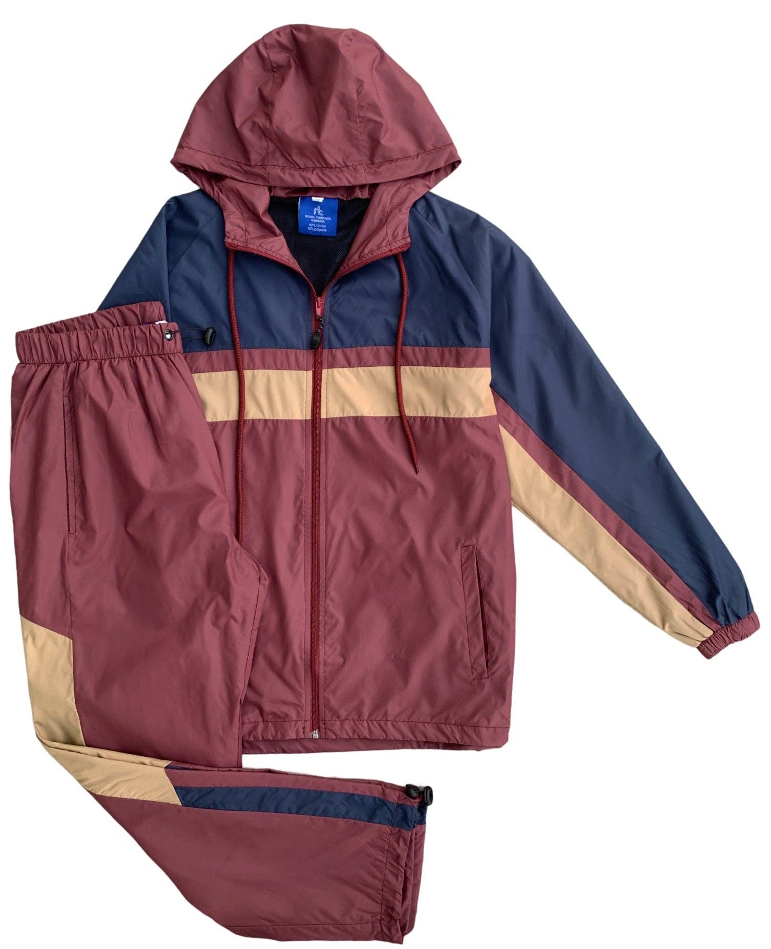 Royal Threads – Großhandel Trainingsanzug – Herren – Herren Active 2-teiliges Ridge Windbreaker Trainingsanzug im 90er-Stil, Größe M10