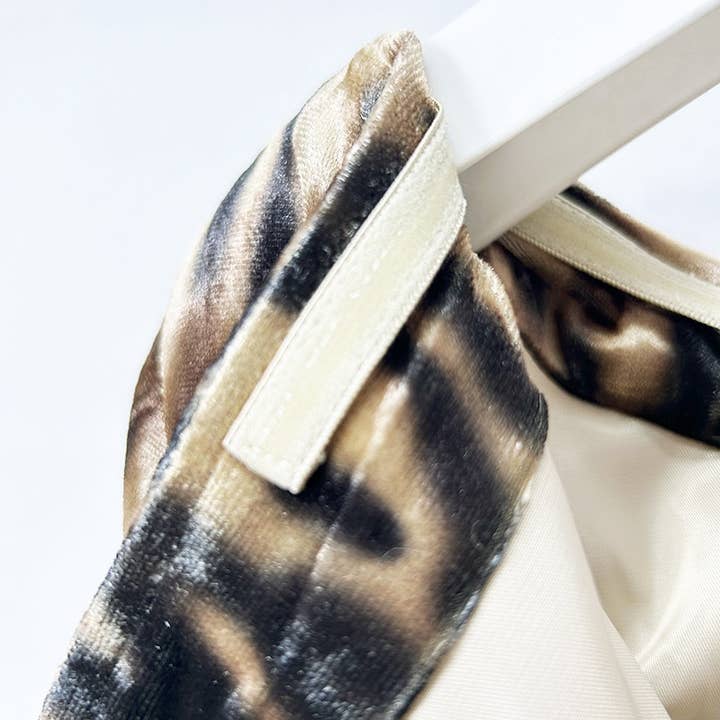 Color as pictures DR807Y Leopard Print Velvet Gown with One-Shoulder Grace for wholesale on Faire11