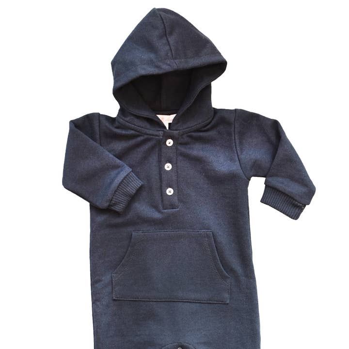 Navy Knit Jogger Jumpsuit for wholesale by Pineapple Sunshine