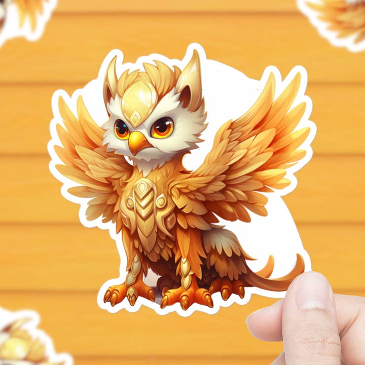 Golden Mystical Creature Sticker for wholesale by Mystical Clarity