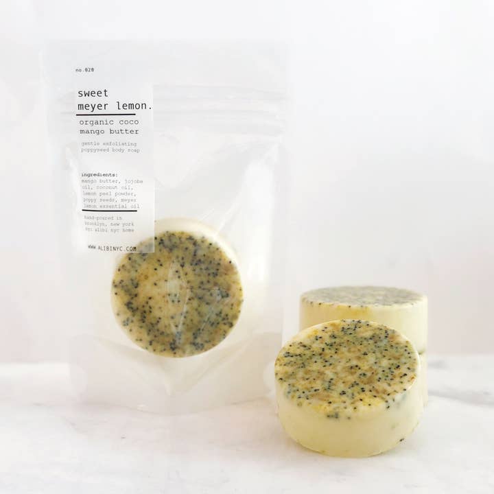 ALIBI NYC - Wholesale Bar Soap - SWEET MEYER LEMON ORGANIC COCO MANGO BUTTER SOAP1