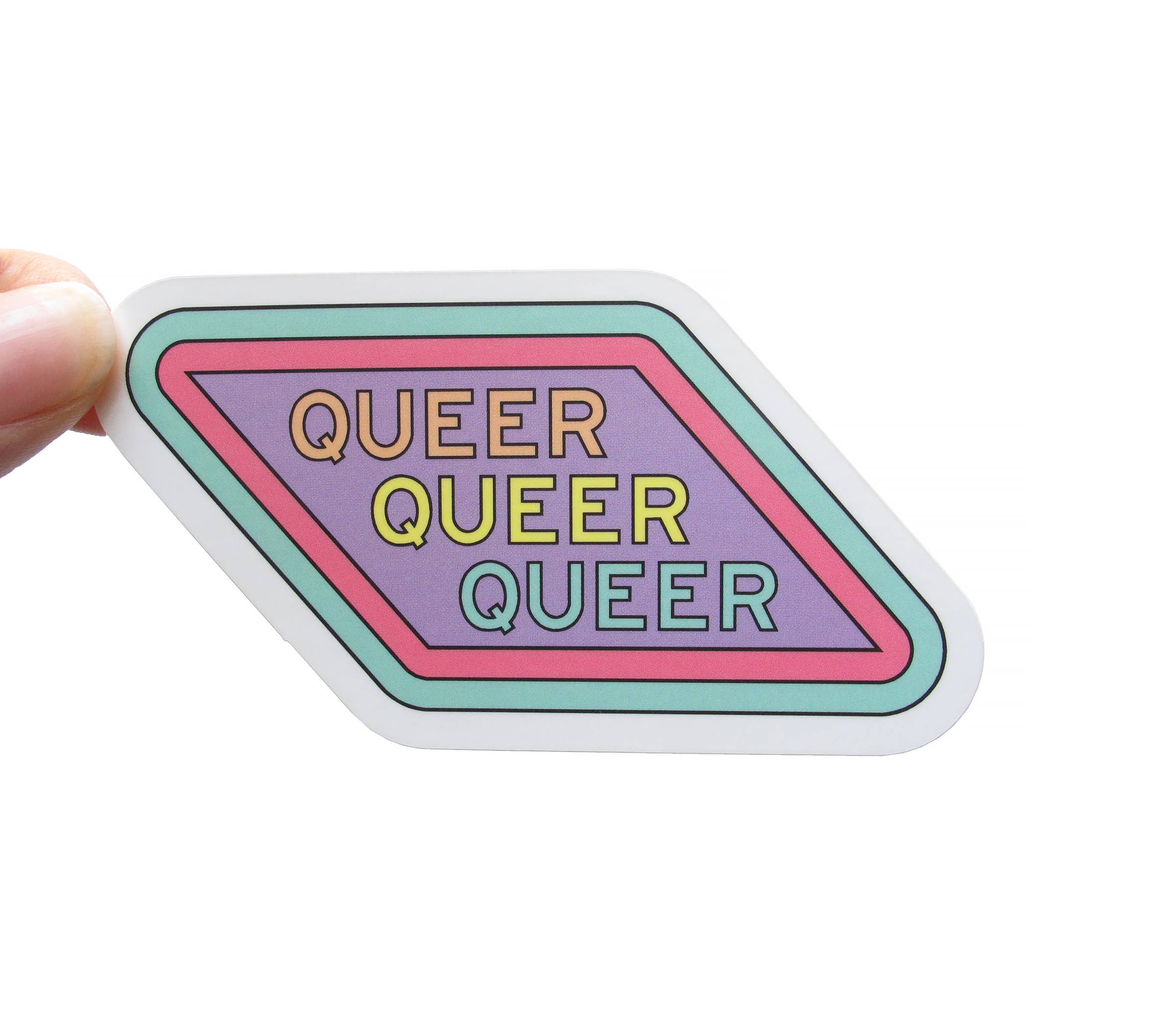 Word For Word Factory - Wholesale Sticker - QUEER Sticker l Gay Gift l Pretty Pastels2
