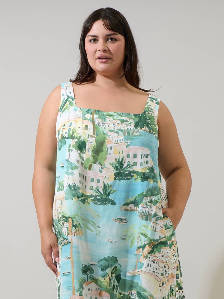 Piti Town Zenica Shift Mini Dress Curve for wholesale by Sugarlips