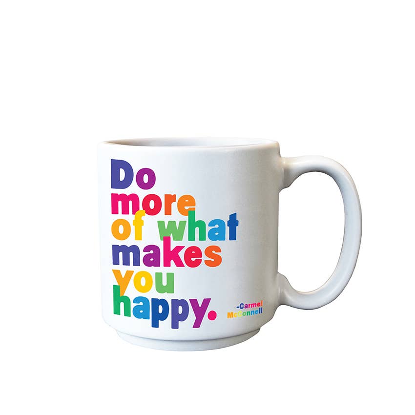 Quotable - Wholesale Coffee mug - Mini Mugs - ED246- Do More Happy (Carmel Mcconnell)
