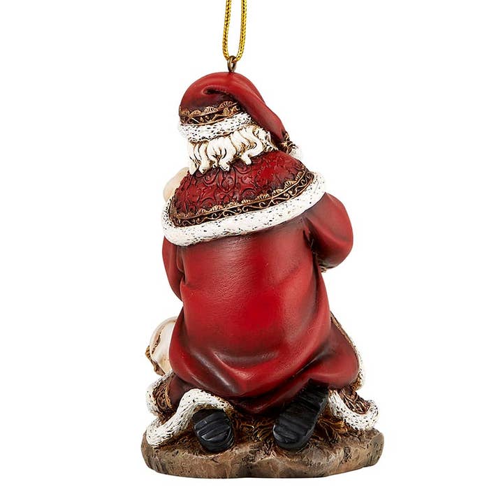 Christian Brands Catholic - Wholesale Ornament - Adoring Santa Ornament