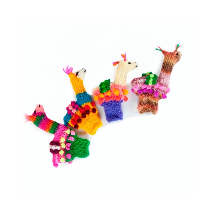 Marionnettes à doigts en alpaga pour la vente par Lanart Alpaca