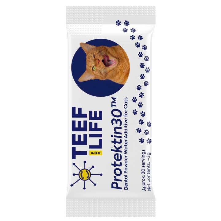 Sachet de recharge de poudre - Protektin30™ - Poudre dentaire pour chats pour la vente par TEEF for Life