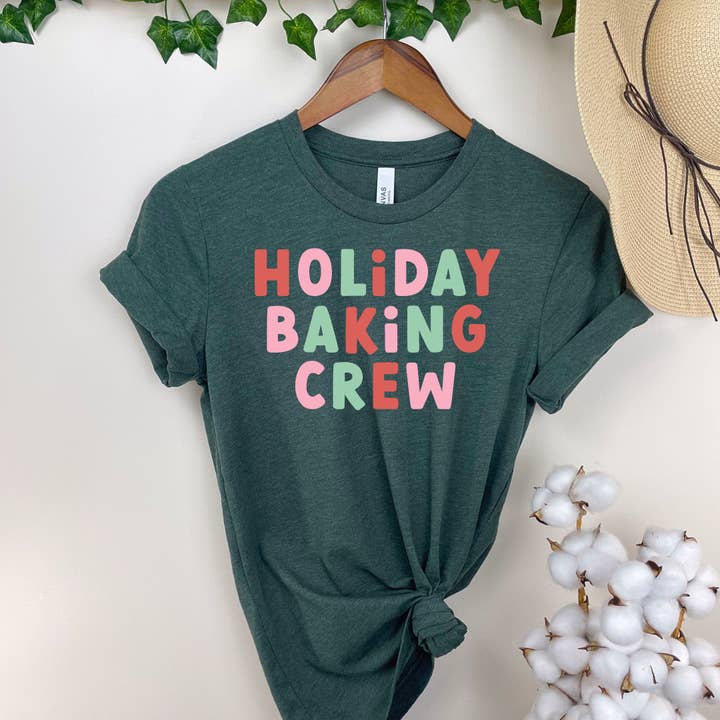 Holiday Baking Crew Forest Tee for wholesale by Simply Tees