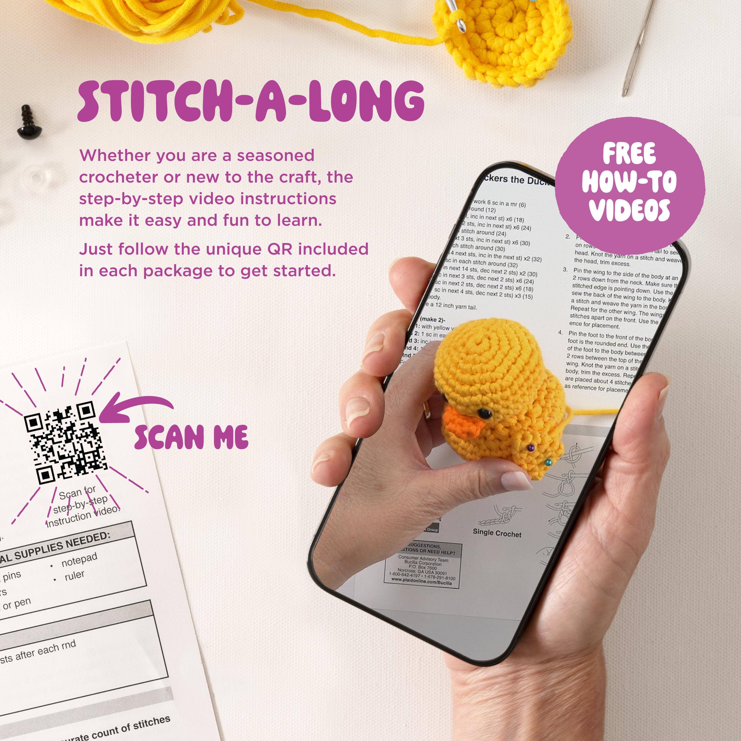 Plaid Crafts - Wholesale Craft Sewing Kit - Bucilla ® Amigurumi Crochet Kit - Parker the Pizza 5"3