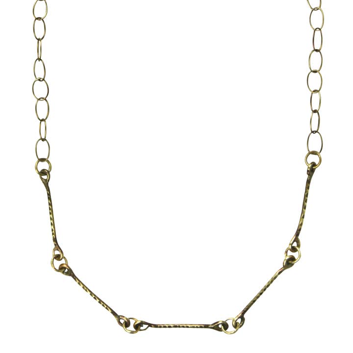 HomArt - Wholesale Link & Chain Necklace - Balsa Chain Necklace, Brass. 18” length