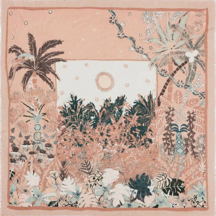 Cashmere vierkante sjaal 130 - beige cashmere droom voor wholesale door Petrusse Paris