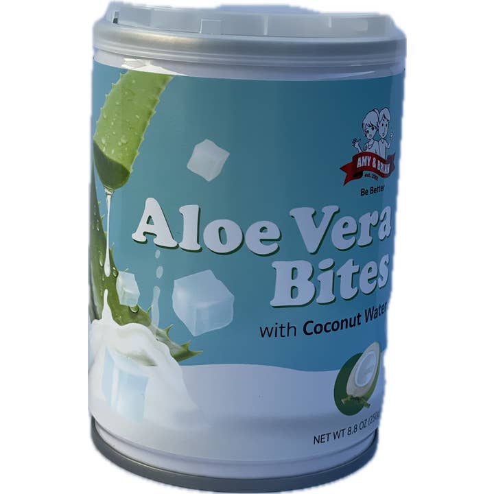 Amy & Brian - Vente Collations aux fruits - Amy & Brian Bouchées d'Aloe Vera Naturelles avec Eau de Coco 250g7