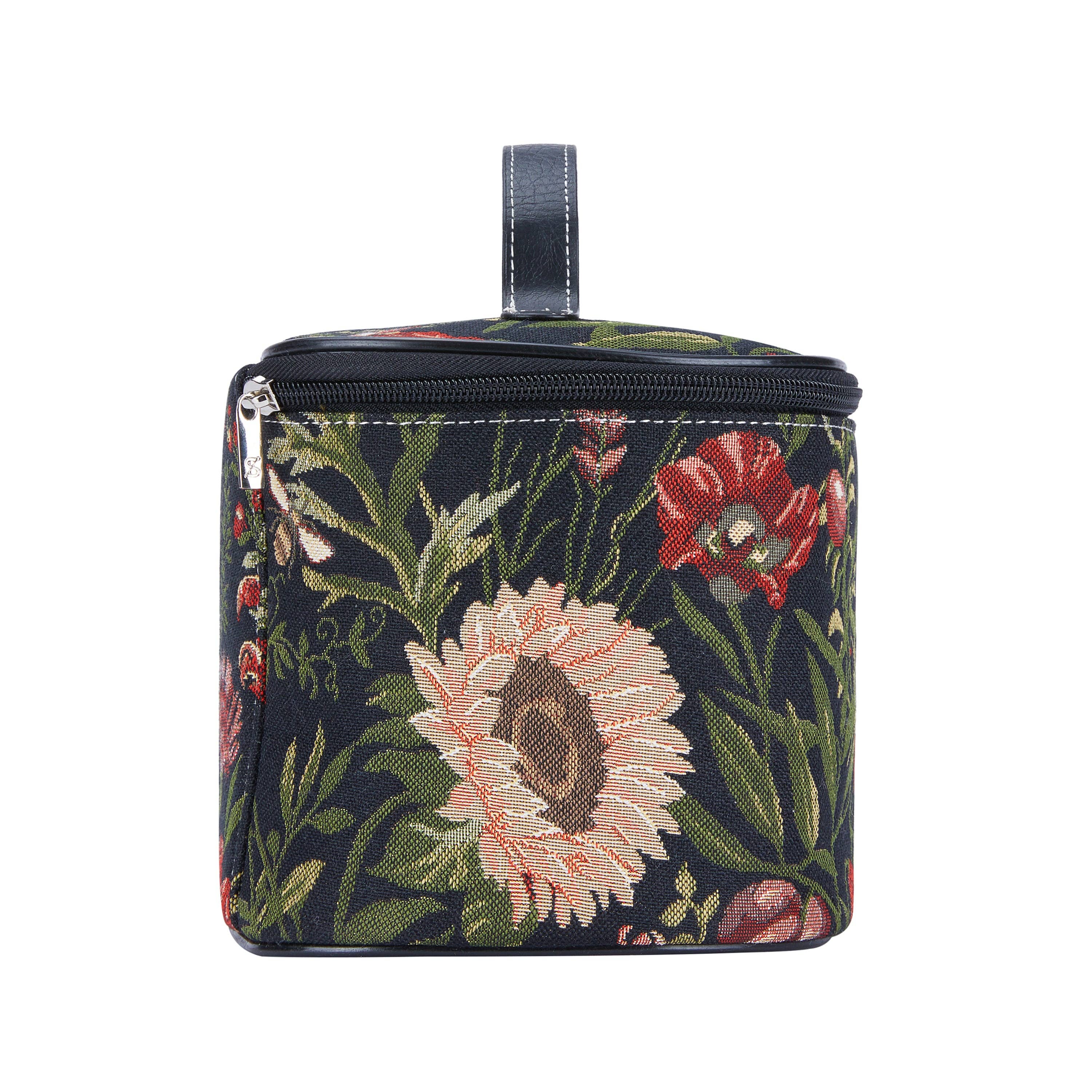 Signare Tapestry – wholesale Toiletry bag – women's – Morning Garden Black - Toiletry Bag5