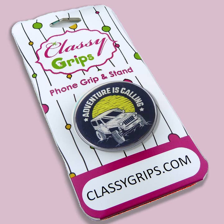 Classy Grips - Venta al por mayor Soporte para móvil - CG-105 - Vehículo todoterreno Jeep Wrangler 4X4 con agarre elegante «Adv
