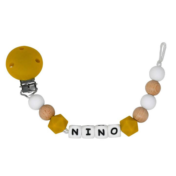 Attache-sucette silicone personalizável - Bois & Moutarde por atacado de Irréversible