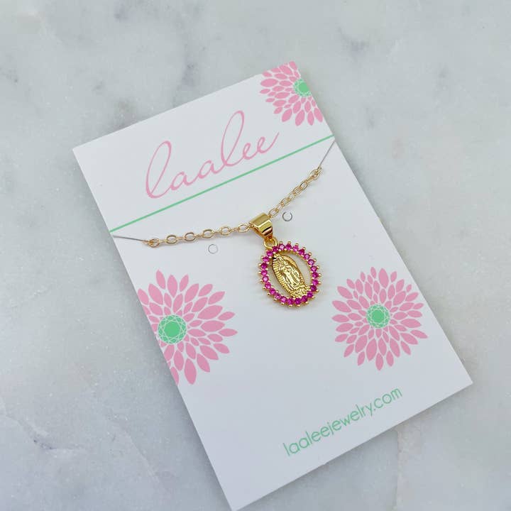 Laalee Jewelry - Wholesale Pendant/Charm Necklace - Crystal Virgin Mary Necklace, Religious Jewelry Gift3