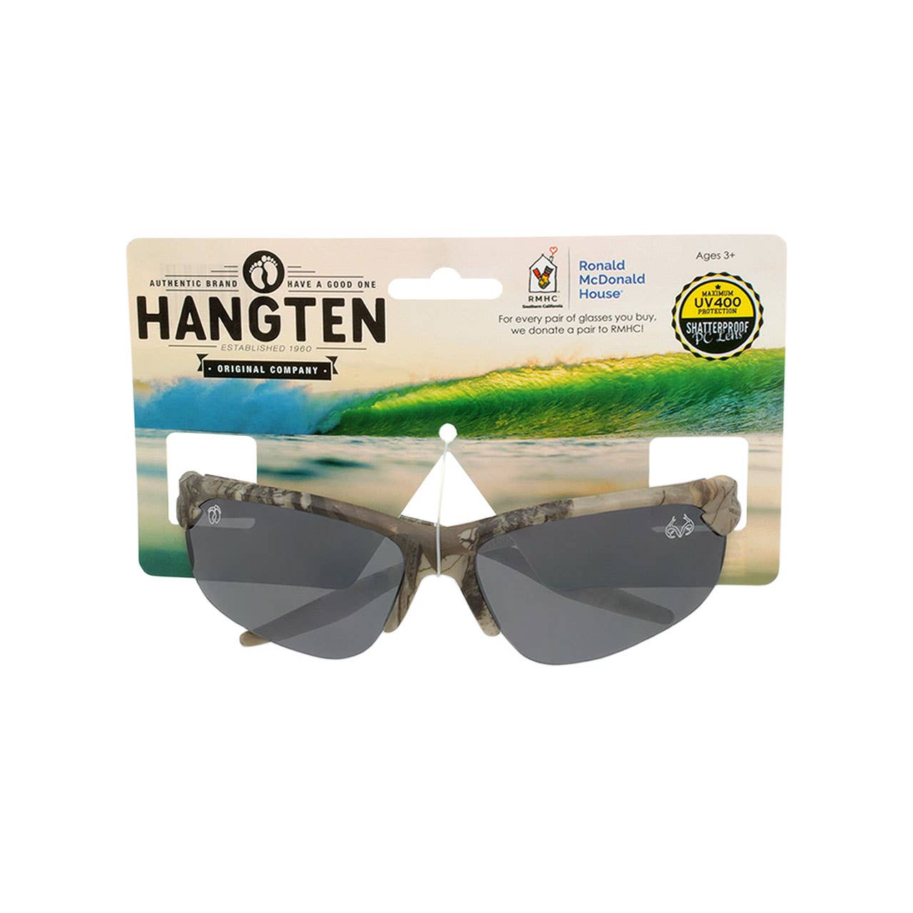 Shark Eyes, Inc – wholesale Sunglasses – kids – Kids Camo Sunglasses Real Tree Print Sunglasses Sport Boys