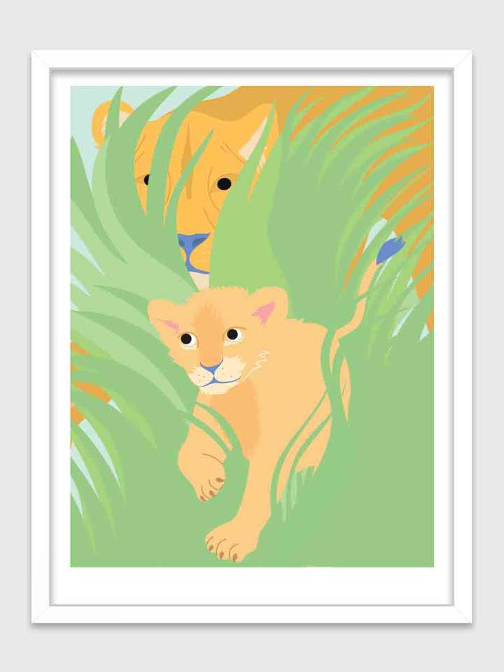 Lions poster för wholesale av Les Petits Collectionneurs