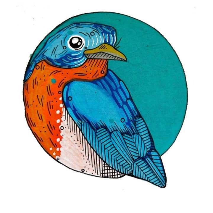 Bluebird Sticker for wholesale by Dear Darlington