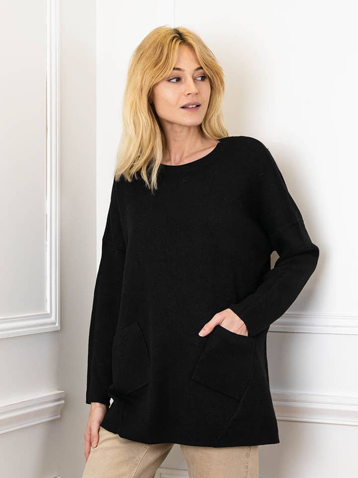 Chunky strik sweater for engroshandel hos P&R STAR