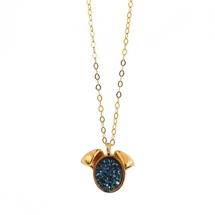 Petit collier The Druzy Dog pour la vente par Poppy and the Puppy
