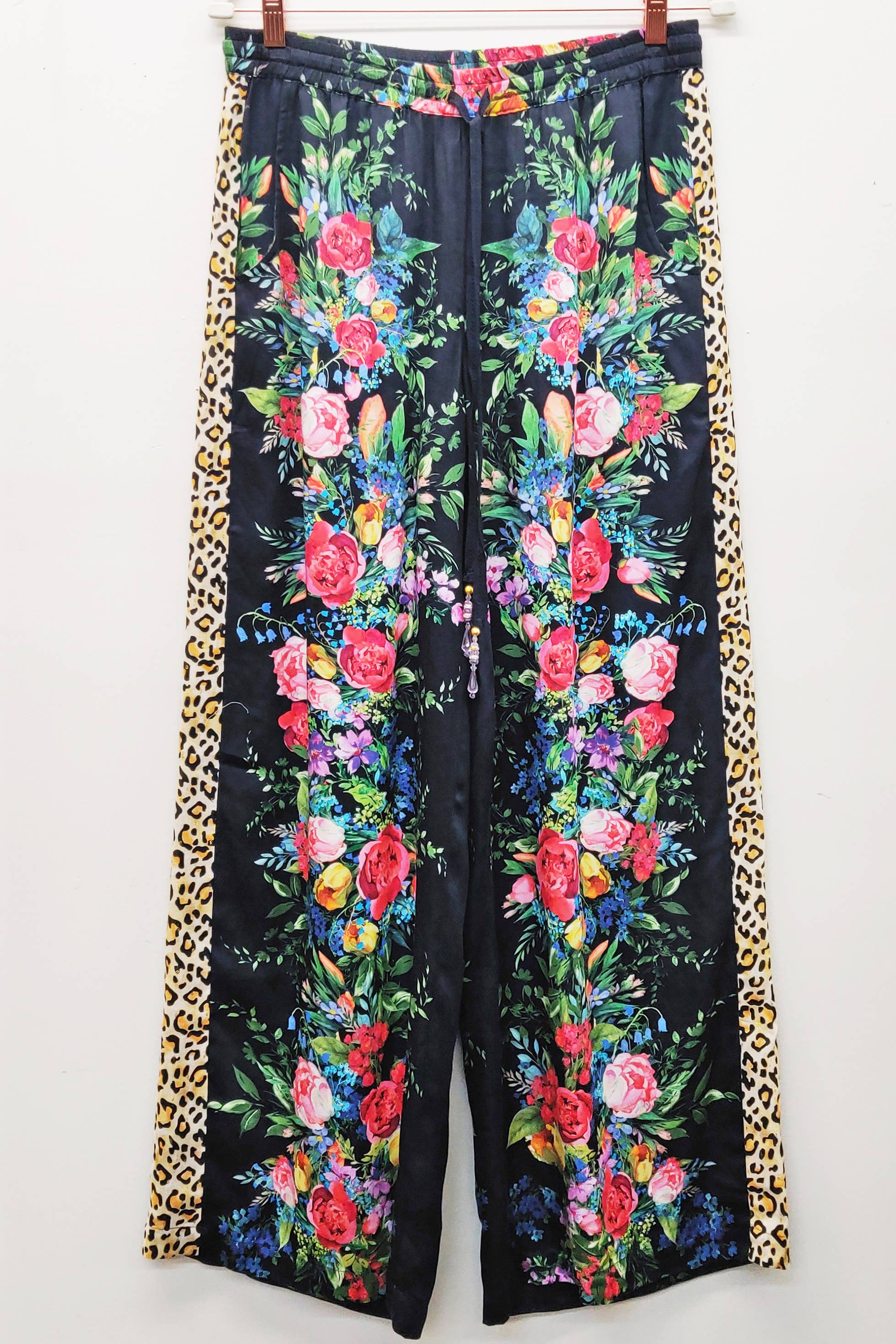 Black Floral Zinnia Pants for wholesale on Faire17