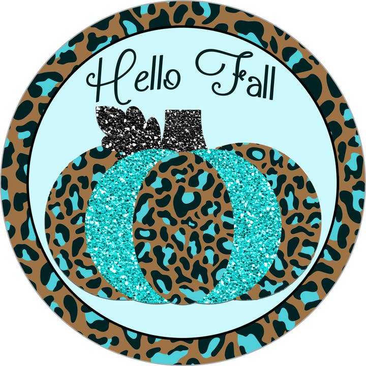 Höstskylt, pumpa tecken, 18 ”trä rund skylt DECOE-666 för wholesale av DecoExchange