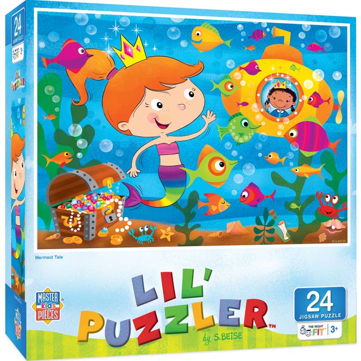 Lil Puzzler - Mermaid Tale 24 Piece Puzzle for wholesale by Masterpieces Puzzles