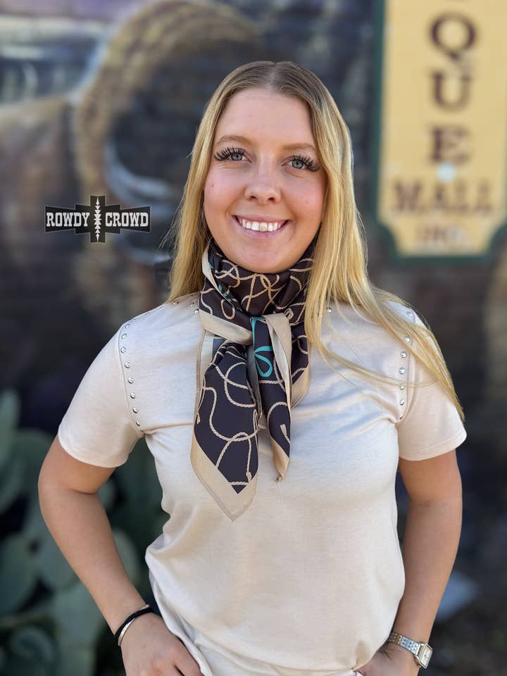 Cowgirl en Strass Foulard Wild pour la vente par Rowdy Crowd Clothing