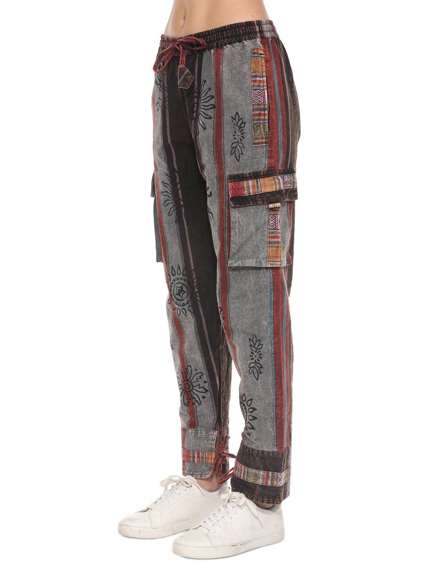 The Collection Royal / Royal Handicrafts - Wholesale Pants - Women's - Cotton Washed Boho Hippie Genie Pants1