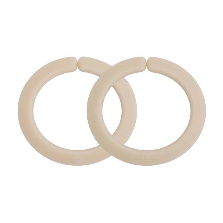 Baby toy mounting rings in beige - set of 2 for wholesale by SindiBaba