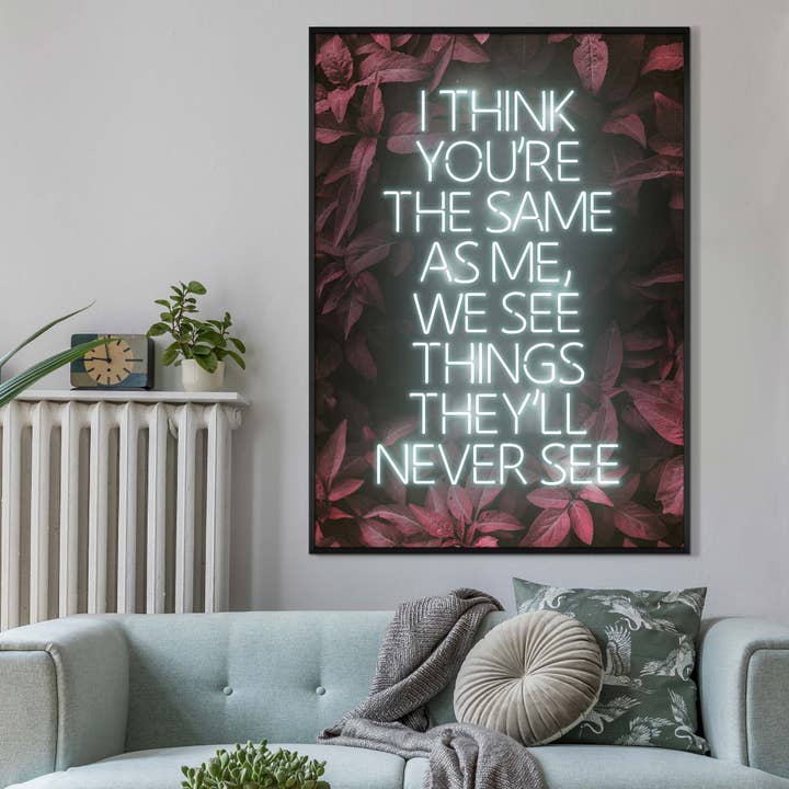 Ink & Drop - Wholesale Kunstprint - Live Forever Songteksten afdrukken2