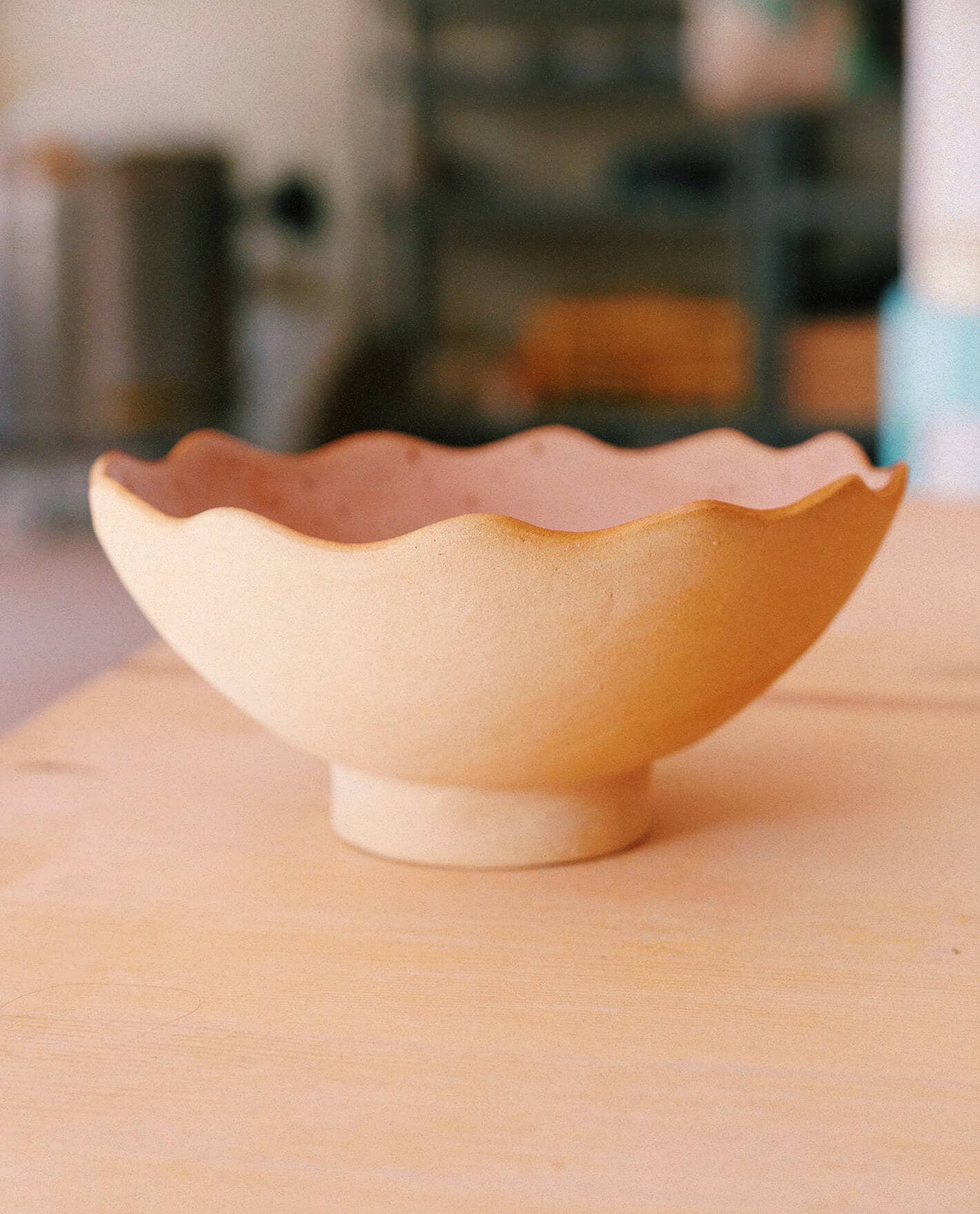 Ohyoko ceramics - Wholesale Serve Bowl - Handmade ceramic stoneware bowls with waves1
