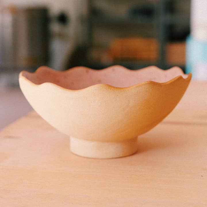 Ohyoko ceramics - Wholesale Serve Bowl - Handmade ceramic stoneware bowls with waves1