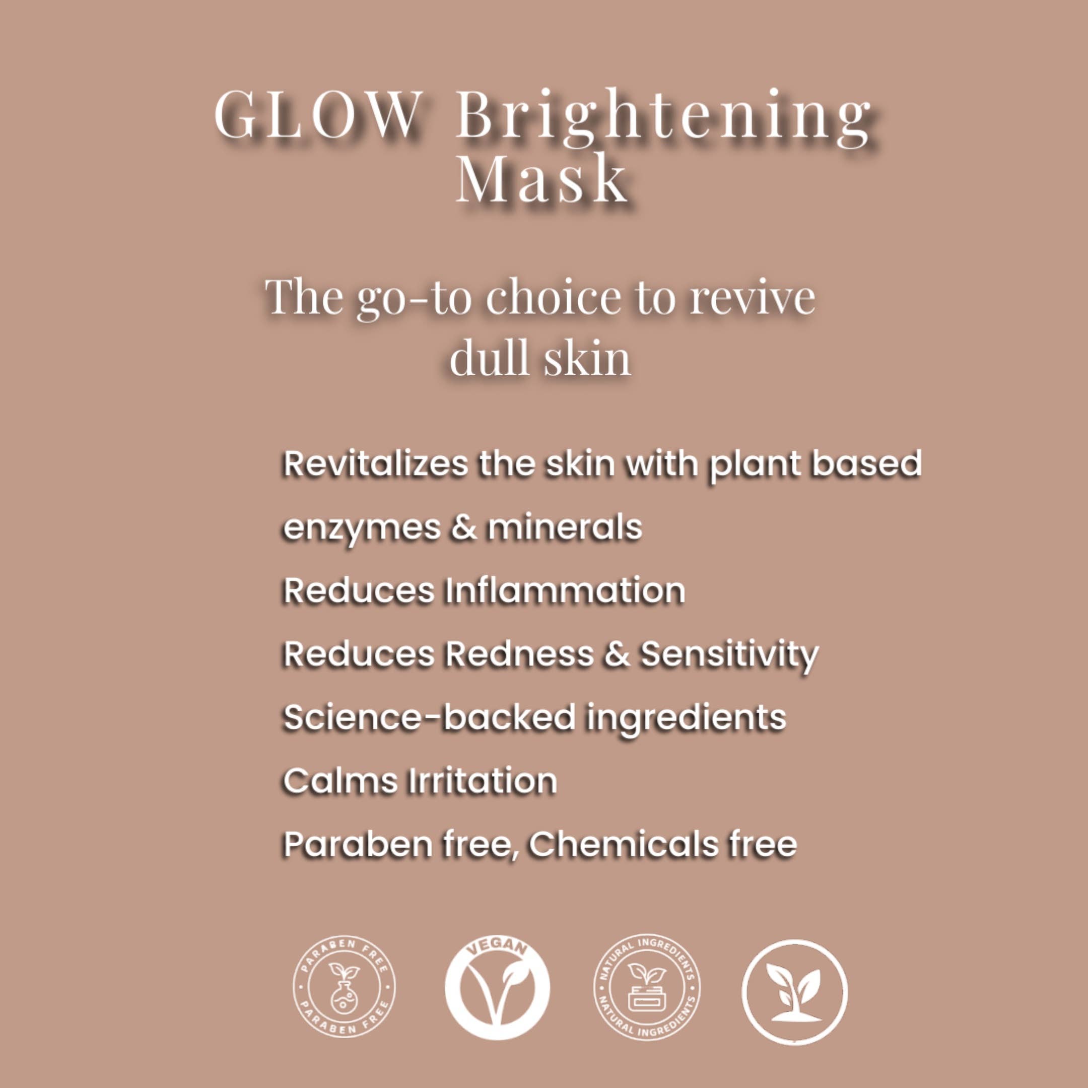 SENSITIVE SKIN Brand - Wholesale Skincare Face Mask - GLOW, Brightening Mask - Radiance-Boosting Treatment, 100 ml5