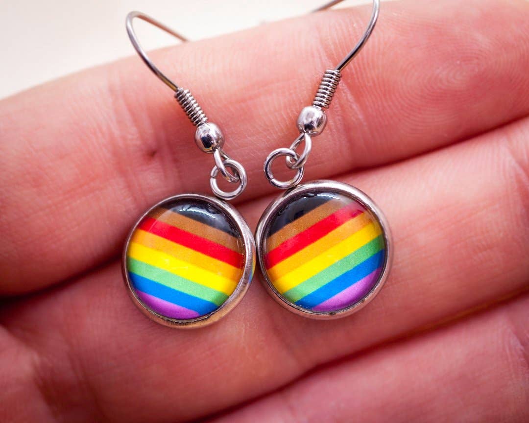 Crafty Queer Studio - Wholesale Stud/Post Earrings - Inclusive rainbow LGBTQ+ earrings - stud or dangle4