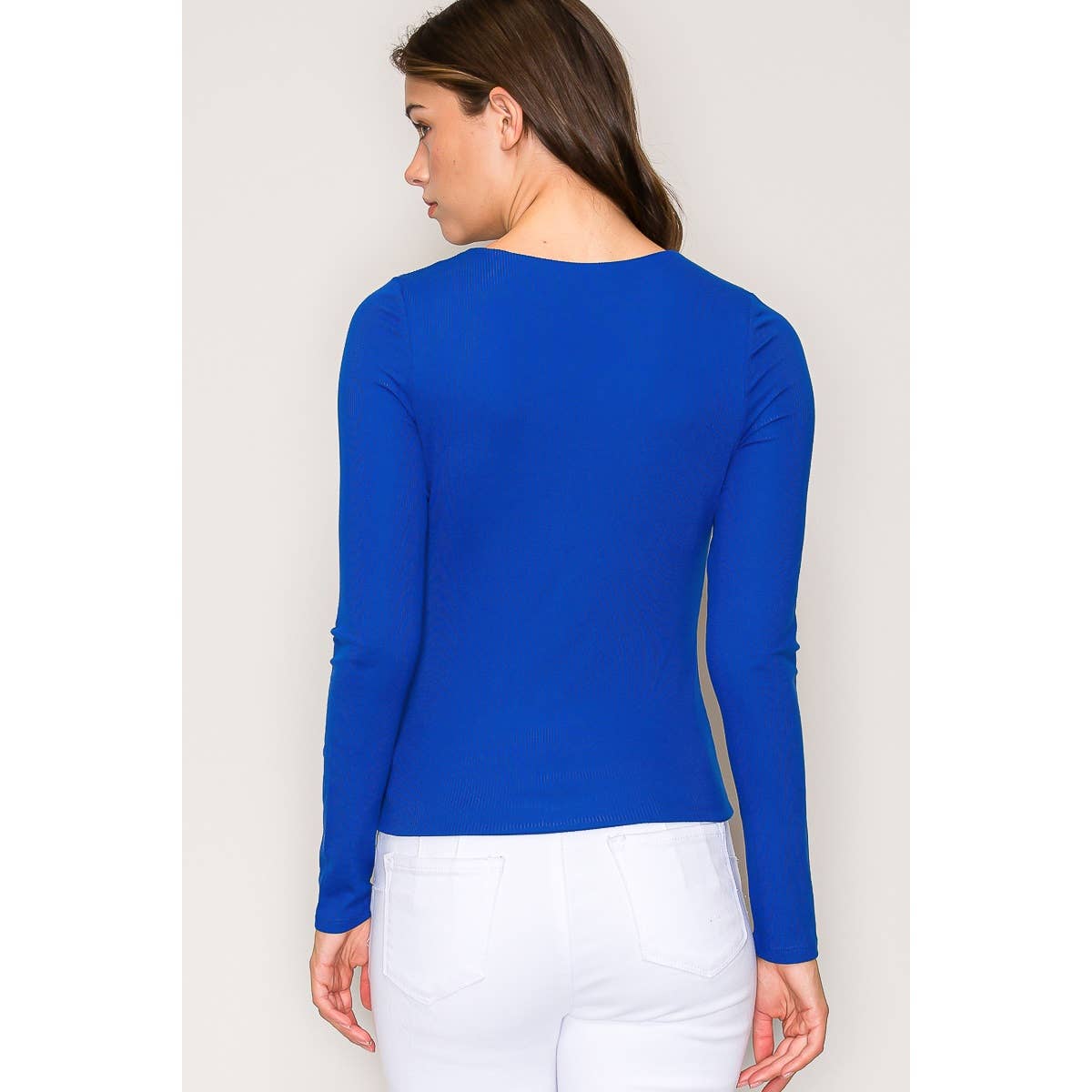 Popular 21 – wholesale Knit top – Women's – Double Layer Crew Neck Long Sleeve Rib Knit Top10