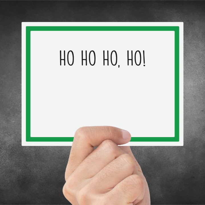 Biglietto di auguri natalizio — Ho Ho Ho Ho Ho per la vendita all'ingrosso da parte di Snarky Megs
