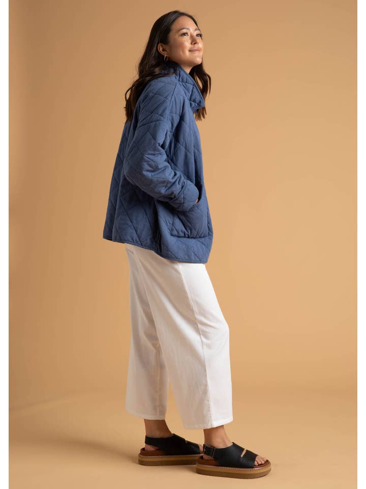 and for Good - Wholesale Jacket - Women's - Countryside Quilted Jacket - Inky Blue