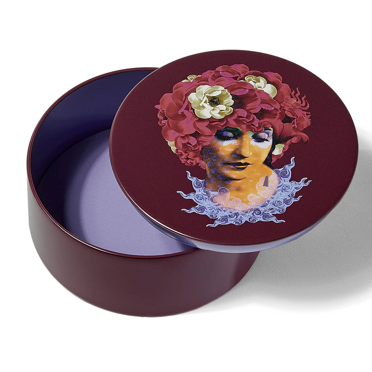 Gangzaï Design - Wholesale Decoratief dienblad - Ronde doos Anemone1