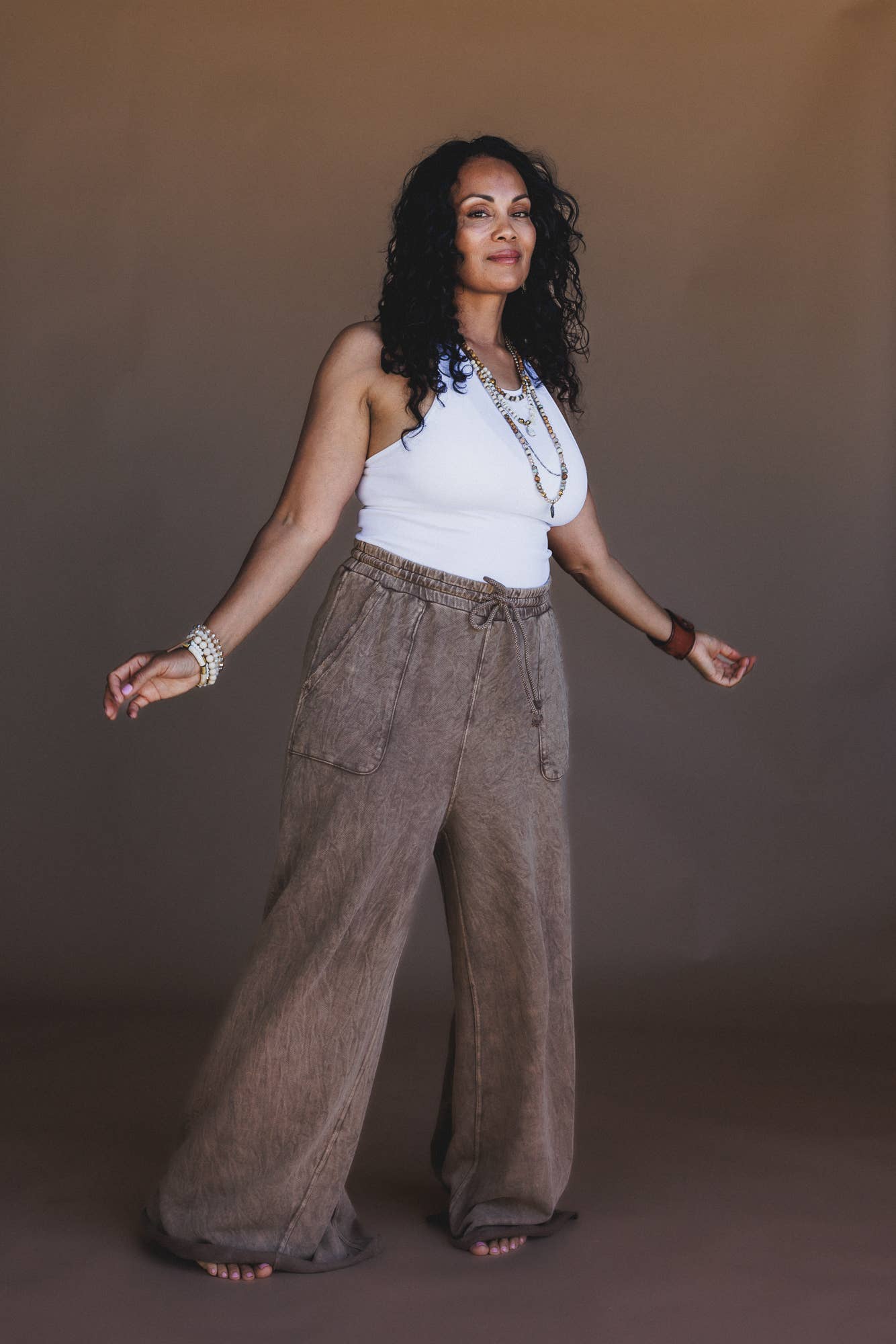 Three Bird Nest - Wholesale Pants - Women's - Relaxing Robin Wide Leg Pant - New Mocha1