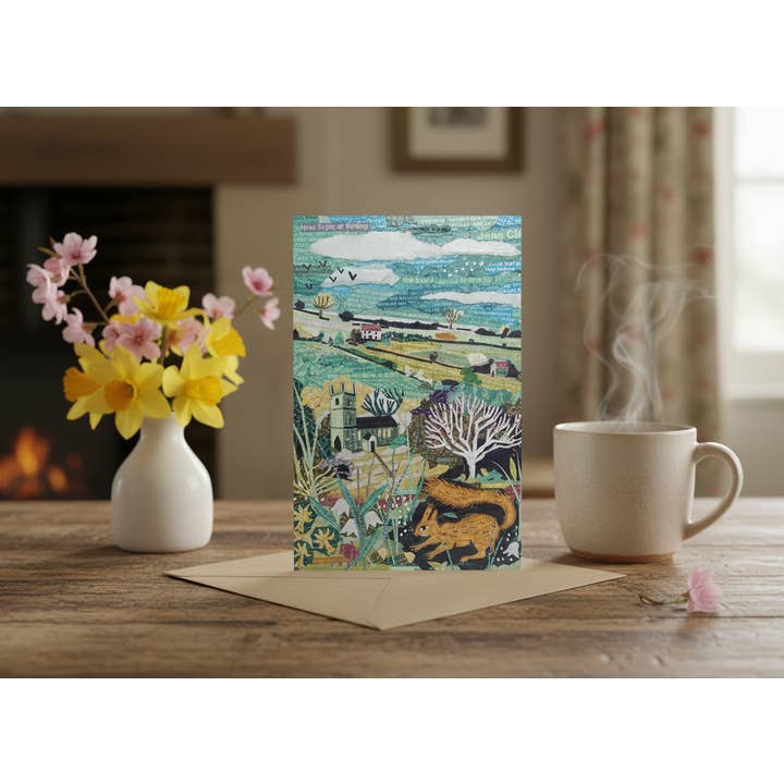 Jamie Poole – wholesale Everyday greeting card – First Sight of Spring – A5 Art Card, Pack of 6, Blank Inside2