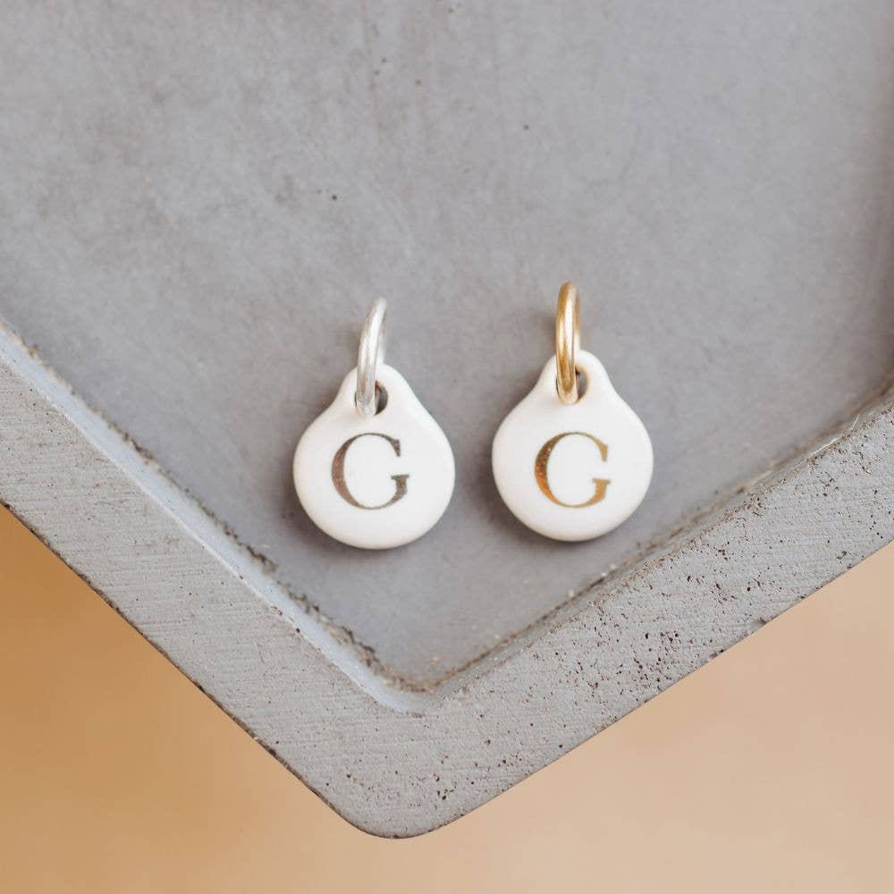 Bel Kai - Wholesale Individual Charm/Pendant - Ceramic Initial Charm7