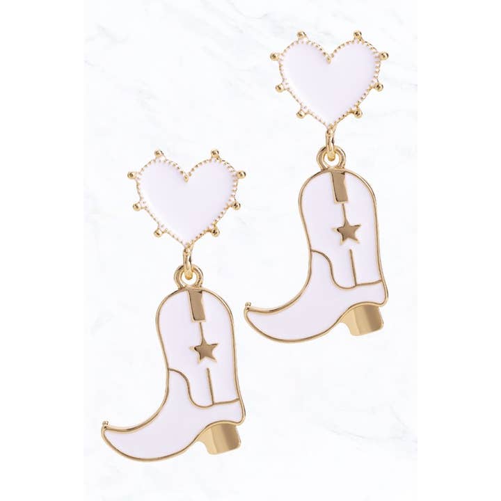Suzie Q USA - Wholesale Dangle Earrings - Cowboy Boot Post Earrings1