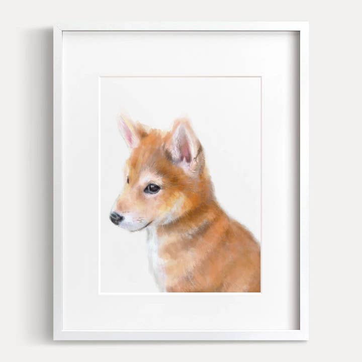 Pôster de arte de parede de cachorro Shiba Inu por atacado de Triple Studio