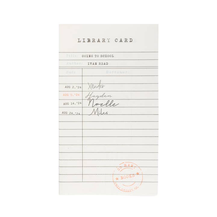 BTS1038 - Occasions By Shakira - Library Card Dinner Napkin for wholesale by My Mind’s Eye